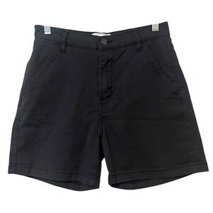 DU/ER Charcoal‎ Gray Live Free Utility Stretch 5" Inseam Shorts Womens 26
